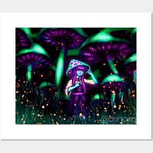 Mycena the Mushroom Witch Posters and Art